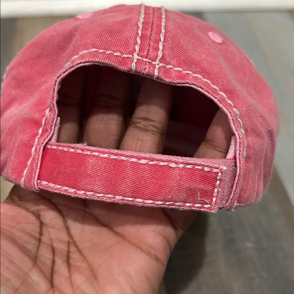 KBETHOS Vintage “BOAT HAIR Don’t care” Pink Distressed Cap Gift Casual - Picture 7 of 8